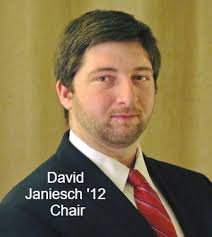 Meet the Council! David Janiesch is a registered financial advisor. He  received his degree in Finance from URI in 2012. He was also involved with  Pi Kappa Alpha fraternity and loves to