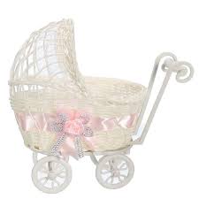 Buy Wicker Doll Pram Basket Flower Vase Storage Organizer Baby Shower Party Gift At Affordable Prices Free Shipping Real Reviews With Photos Joom