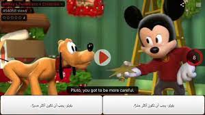 تطبيق voscreen الأفضل لتعلم الإنجليزية سمعا وكتابة وتعلم القواعد النحوية والأزمنة وبناء الجمل pluto the dog mickey disney characters