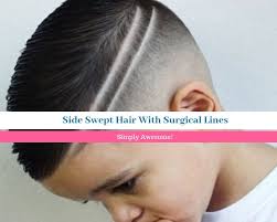 What makes this stand out is the designed side part, which gives another dimension to the line up. Haircut Lines On Side Of Head