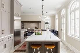 Red and white oak will both take a ceruse or liming wax well. Gray Limed Oak Kitchen Island With Honed White Marble Counters Contemporary Kitchen Farrow And Ball Charleston Gray