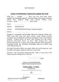 Contoh surat perjanjian tanggung jawab. Contoh Surat Pernyataan Tanggung Jawab Mutlak Tunjangan Profesi Guru