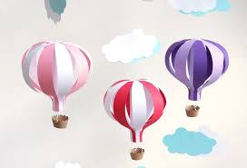 1001 Kreative Ideen Wie Sie Einen Heissluftballon Basteln Heissluftballon Basteln Mobile Basteln Papier Basteln Mit Papier Anleitung