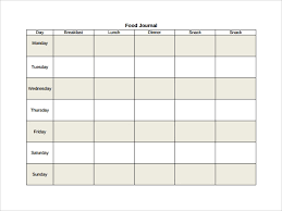 Get printable food diary templates to keep track of what you eat, calculate calories, and maintain healthy eating habits. Free 7 Sample Food Journal Templates In Pdf