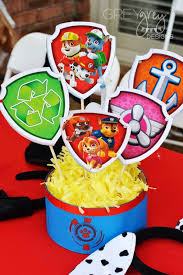 I designed a fun puppy/paw patrol themed invite and printable décor set for mr. Kara S Party Ideas Paw Patrol Birthday Party Kara S Party Ideas
