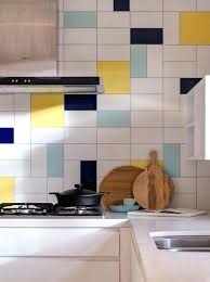Navy Blue Tile Kitchen Appliances Small White Ceramic Grey Glass Subway Tiles With Grout Kitchen Design Styles Colorful Kitchen Backsplash Kitchen Design