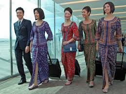 What flight attendant uniforms look like around the world. Indonesia Traditional Kebaya Muhammad Surya Madani