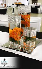 Orange Black And White Wedding Decor In London Ontario Orange Wedding Centerpieces Wedding Decorations Orange Centerpieces