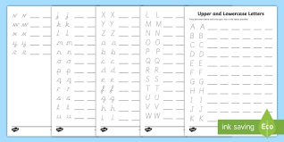 These uppercase and lowercase worksheets are a great addition to any preschool lesson plan and are perfect for teachers and parents looking to teach their kids the alphabet! Upper And Lowercase Letters Tracing Worksheets