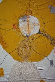 Just Sharing Another Junko Oki Work I Could Easy Share All Of Her Work That I See On Pinterest But It Would Fill The Fabric Art Embroidery Art Textile Artists