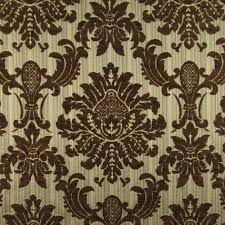 The base is carved ornate wood and the seats are covered in gorgeous contrasting scatter cushions. Francisco Brown Damask Fabric On Sale 1502 Fabrics