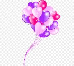 Pink and purple balloons clipart. Pink Flower Cartoon Clipart Balloon Birthday Purple Transparent Clip Art