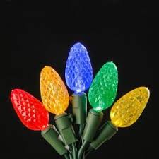Home Accents Holiday 150 Light Led Multi Color C6 Light Set On Spool L9150001mu01 The Home Depot Led Christmas Lights Led Lights Holiday Decor Christmas