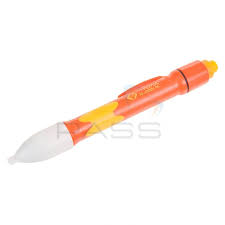 The static electricity generated by your hair should set off the voltage detector. Ck Tools T2272a Non Contact Voltage Detector Visual Audible