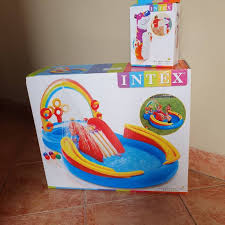 Atau berdasarkan posisinya, seperti kolam renang indoor dan outdoor. Ready Jual Kolam Renang Anak Intex Kolam Anak Rainbow Ring Kolam Anak Intex Shopee Indonesia