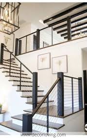 14 Attractive Stair Railing Ideas For Home Decor You Must Try Rustic Stairs Modern Stair Railing Modern Stairs