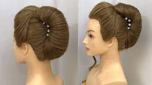 Big French Bun Hairstyle New Trick French Roll French Twist Hairstyle Hairstyles Video French Roll Hairstyle French Twist Hair Roll Hairstyle