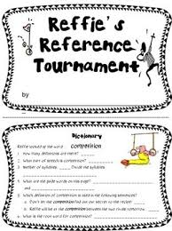 Reference Skills Anchor Charts Center Stations Booklet Test