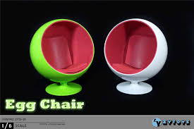 Flash furniture egg series red fabric side reception chair. 1 6 Scale Rotatable Egg Chair Mini Chair Dollhouse Miniature Furniture Toys For 12 Action Figure Scene Accessory Model Toy Action Figures Aliexpress