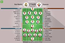 Kapan pertandingan real madrid vs osasuna? Les Compos Officielles Du Match De Liga Entre Le Real Madrid Et Osasuna