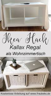 Ikea Hack Wohnzimmertisch Aus Kallax Regal Kallax Regal Ikea Diy Wohnzimmertisch