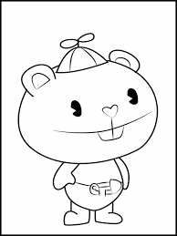Printable Coloring Pages For Kids Happy Tree Friends 4 Coloring Pages For Kids Happy Tree Friends Free Coloring Pages
