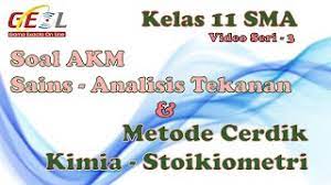 Pembahasan Soal Akm Sains Kimia Stoikiometri Sma Kelas 11 3 Youtube