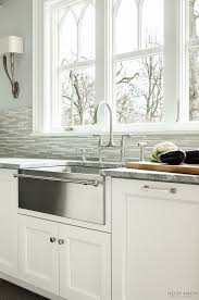 Apron front kitchen sinks have a finished front edge. Apron Sink Farmhouse Sink Apron Stainless Steel Kitchen Sink With Towel Bar Apronstai Farmhouse Sink Kitchen Kitchen Sink Design Kitchen Backsplash Designs