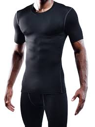 Neleus Mens 3 Pack Athletic Compression Sport Short Sleeve