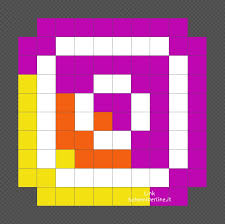 Il Logo Di Instagram Da Fare Con Le Perline Pyssla 10x10 Schemiperline It Modelli Pixel Art Logo Di Instagram Minecraft Pixel Art