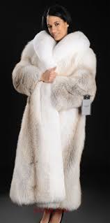 Saga Royal Golden Island Shadow Full Length Fox Fur Coat With White Fox Collar And Tuxedo Fox Fur Coat Fur Coat White Fur Coat