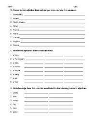Adjectives Worksheet Answer Key Middle School High School Adjective Worksheet Adjectives Worksheets