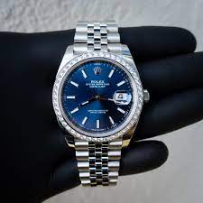 Find rolex datejust watches at hugely discounted prices. Rolex Datejust 41 Oystersteel Jubilee Blue Dial Custom Diamond Cagau