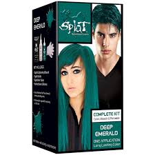 splat rebellious colors semi permanent hair dye deep emerald