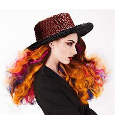 Hat Trick Matthew Morris And Team Push Creative Boundaries Multicolored Hair Hair Collection Hair Photo