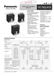 You'll receive email and feed alerts when new items automotive heavy duty power starter switch split charge relay 12v 120a auto car. Vc Relays Vc Specifications Heavy Duty Power Manualzz