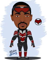 🇪🇸 Dibujo vectorial de Falcon (Marvel Studios)