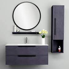 Check spelling or type a new query. Ensemble Meuble Vasque 110 Cm Colonne Miroir Et Tablette Chene Gris Prune