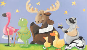 Original Art For Fracture Clinic At Sick Kids Hospital In Toronto 36 X 60 Bright And Happy Whimsical Cartoon Hospital Cartoon Sick Kids Hospital Sick Kids