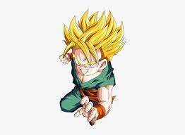 The game was produced by score entertainment and uses screen captures of the anime to attempt to recreate the famous events and battles seen in the anime. Talented Son Super Saiyan Trunks Kid Trunks Ssj Transparent Png 426x568 Free Download On Nicepng