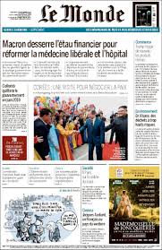 The guardian, el país, le monde and china daily are among 25 publishers aiming to raise awareness in the runup to the next un summit. Newspaper Le Monde France Newspapers In France Wednesday S Edition September 19 Of 2018 Kiosko Net