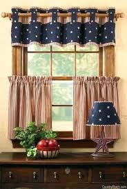 americana kitchen curtains brown