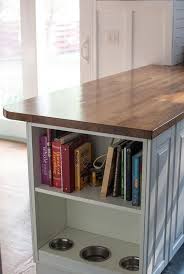 Easy to place where you want it in the kitchen. Pet Bowls Built Into Prep Island Diy Kitchen Island Butcher Block Island Kitchen Tiny House Kitchen