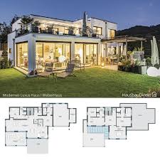 Modernes Haus Im Bauhausstil Mit Flachdach Garage Bauen Einfamilienhaus Grundriss Modern Offen Bauhausstil Dachterrasse Einfamilienhaus Haus
