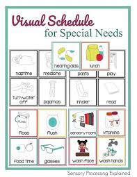 So using the preschool morning routine picture cards will help. Printable Visual Schedule For Special Needs The Chaos And The Clutter