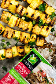 Using a potato masher to break the tofu up into irregular curds will also give the illusion of eggs. Vegan Turmeric Pineapple Tofu Kabobs Ambitious Kitchen Recipe Tofu Kabobs Grilled Tofu Delicious Healthy Recipes