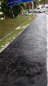 What does laluan mean in english? Laluan Pejalan Kaki Yang Imprint Konkrit Lantai Cop Facebook