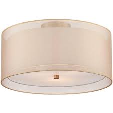 Shop ebay for great deals on brass light fixtures. Possini Euro Design Modern Ceiling Light Flush Mount Fixture Antique Brass 18 Wide Champagne Organza Double Drum Bedroom Kitchen Target