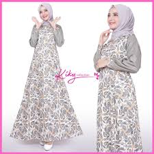 Serta modelnya sesuai dengan norma berbusana dalam agama islam. Harga Model Gamis Batik Kombinasi Terbaik Juli 2021 Shopee Indonesia