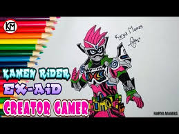 The gamer driver is essentially a plastic shell that activates the sounds from the gashats. Mighty Creator Gamer Cara Menggambar Kamen Rider Ex Aid Vrx Youtube